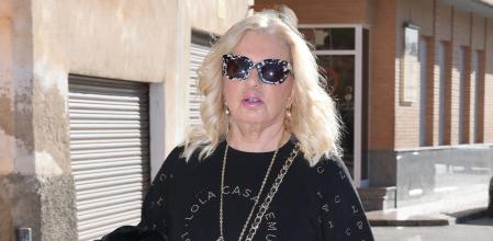 Barbara Rey during burial of Salvador Garcia in Totana 25 November 2023