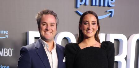 Lucía Pombo and Álvaro López Huertas en el estreno de 'Pombo'