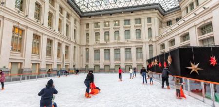 Una de las pistas de nieve promovida por el Ayuntamiento