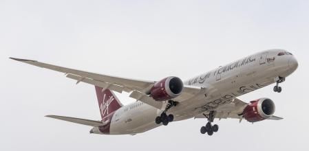 El Boing 787 de Virgin que sobrevoló el Atlántico utilizando combustible sostenible&nbsp;