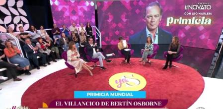 Los colaboradores de 'Y ahora, Sonsoles' reaccionan al villancico de Bertín Osborne