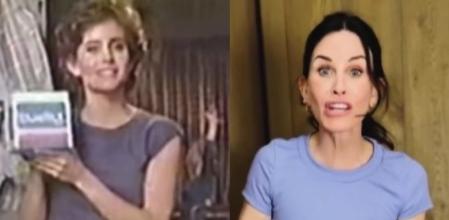 Courtney Cox recrea un viejo anuncio