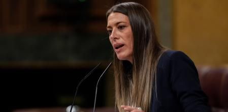 La portavoz de Junts, Miriam Nogueras, durante su discurso en el Congreso el pasado 15 de noviembre