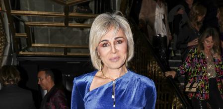 Ana María Aldón durante la cena de empresa