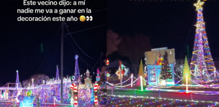 Estupor ante la extrema decoración de una casa por Navidad: “”Trabaja en la comisión de la electricidad de la Tierra''