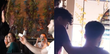 El momento de la pedida de mano y el posterior consuelo