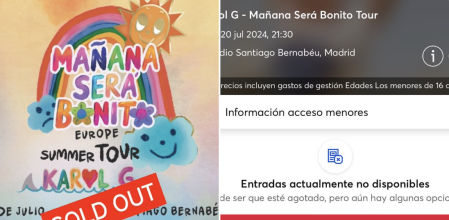 Locura en Madrid para conseguir entradas para el concierto de Karol G: “Una preventa con cola de 94.000 personas”