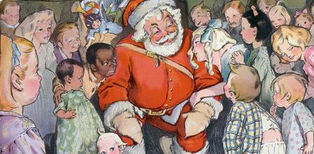 Ilustración de Santa Claus en la revista ‘Puck’, 2 de diciembre de 1903, por Rose O’Neill