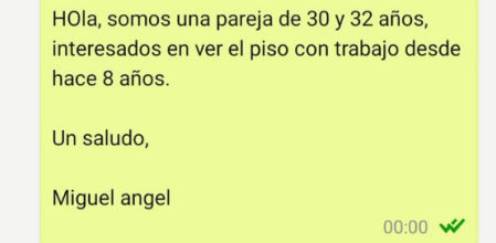 El mensaje que escribió el usuario