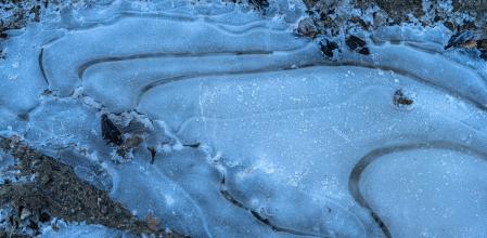 Formas artísticas en los charcos de la Riera de Sorreigs.