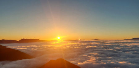 Océano de niebla observado desde Bellmunt.