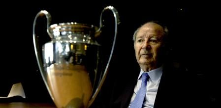 FOTO ALEX GARCIA JOSEP LLUIS NUÑEZ, CONSTRUCTOR Y EX-PRESIDENTE DEL BARÇA EVOCA SU GESTION DEL CLUB EN LA EPOCA DE LA PRIMERA COPA DE EUROPA DE WEMBLEY 24/05/11