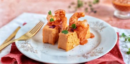 Pastel de merluza y gambas