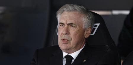 MADRID, 29/12/2023.- Fotografía de archivo (02/04/2023), del técnico italiano Carlo Ancelotti que ha sido renovado con el Real Madrid hasta junio de 2026. EFE/ Rodrigo Jiménez