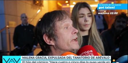 El hijo de Arévalo no se calla ante Malena Gracia