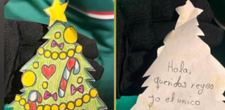 La carta que ha escrito el niño o niña