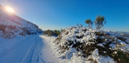 Nevada en el Turó de l'Home.