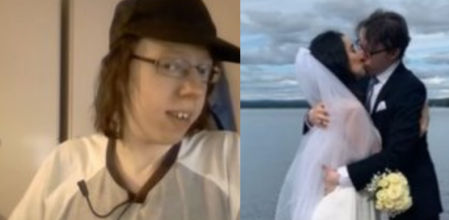 David en su vídeo viral y en el día de su boda