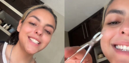 La influencer Yanei Reach desata la polémica al mostrar cómo se depila el ojo