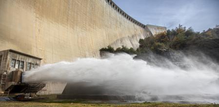 Embalse de la Baells del río Llogregat, en la comarca del Berguedà, Barcelona