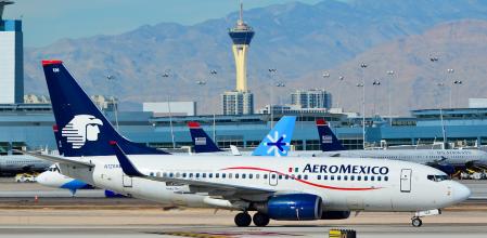 Un avión de Aeroméxico
