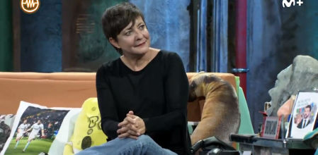 La comediante Eva Hache, durante su divertida participación en 'La Resistencia'