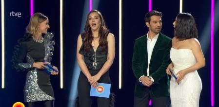 Ana Prada e Inés Hernand vivieron un momento de lo más divertido en la primera semifinal del 'Benidorm Fest'.