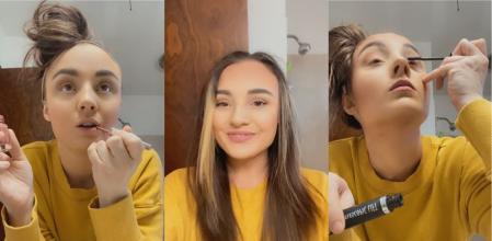 La madre de dos hijos explica sus métodos de crianza mientras se maquilla