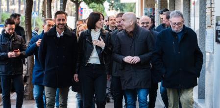 Bielsa, Morant y Soler, pasean por Torrent junto al ex alcalde de la localidad.