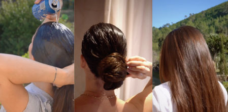 Covadonga Riva usa cerveza para cuidar su pelo