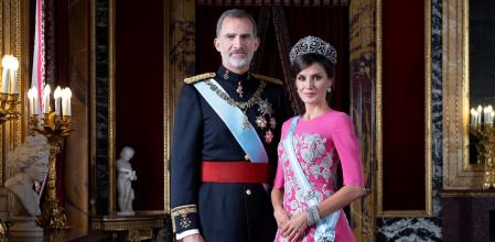 Los Reyes, en el retrato oficial que la fotógrafa Estela de Castro realizó en 2018