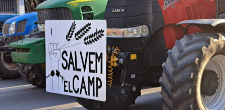 Tractorada en Barcelona.