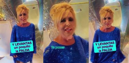 Lydia Lozano bailando el chuminero