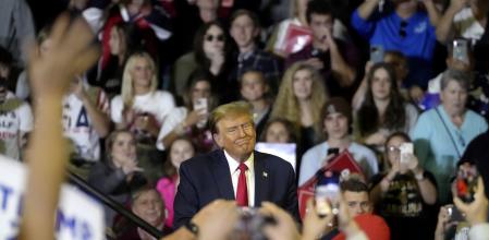 Trump en un mitin en Carolina del Sur. 