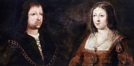 Retrato de boda de los Reyes Católicos, Isabel de Castilla y Fernando de Aragón, 1450
