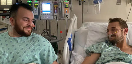 Reid Alexander y Rafael Díaz durante el día de la operación