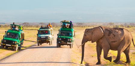 Parque nacional Amboseli en Kenia.