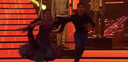 La actuación se ha visto ensombrecida por un problema lumínico