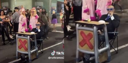 El propio Risto ha admirado la creatividad del disfraz.