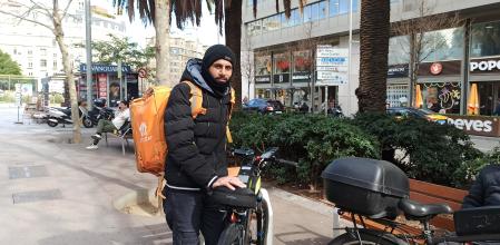El Jani trabaja como repartidor en Barcelona