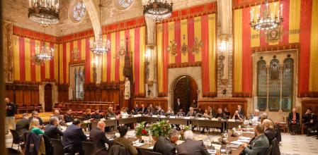 Junta de Seguridad de Barcelona celebrada este lunes en el Ayuntamiento