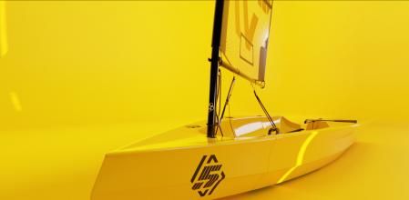 La primera embarcación auxiliar plegable