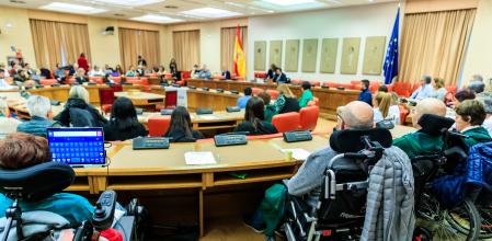 Unzué llama a la responsabilidad de los políticos por la dignidad de los enfermos de ELA Jornadas en el Congreso de los Diputados