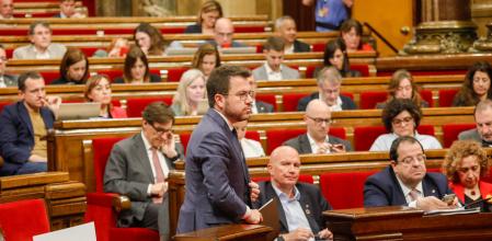Debate monográfico de la sequía en el Parlament Catalunya. Intervención del President Pere Aragonès