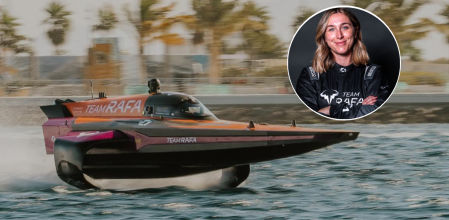 Cris Lazarraga es piloto del equipo de Rafa Nadal de la UIM E1 World Championship