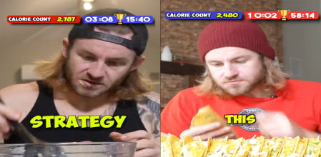 Este tiktoker es un fuera de serie comiendo