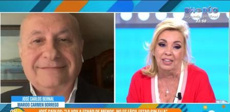 José Carlos, marido de Carmen Borrego, manda este mensaje a la colaboradora tras entrar en 'Supervivientes': 
