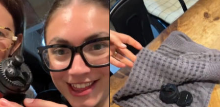 La joven y su madre se intentan deshacer de la alarma