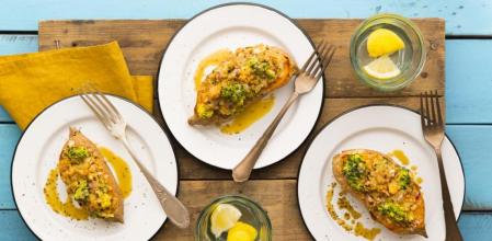 Disfruta de estos boniatos rellenos como plato único