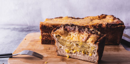 Cómo hacer budín de maíz y puerro con pan integral